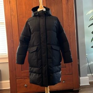 Everlane The ReNew Long Puffer Coat Black SZ S NWT